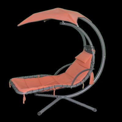 China Outdoor Furniture Metal Folding Hammock Garden Patio Extended Swing Bed Chair With Stand for sale