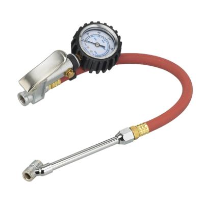 China High Pressure Test Tire Pressure Inflator Tire Pressure Gauge With Auto Dial Truck Tire Inflator Gauge for sale