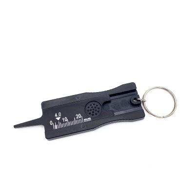 China Tire Groove Depth Tester Tire Groove Depth Measures with ABS Material and Key-Chain, Tire Depth Gauge, Tire Depth Checker Tool, for sale