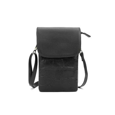 China Fashionable Small Cow Leather Shoulder Cross - Body Phone Bag For Women for sale