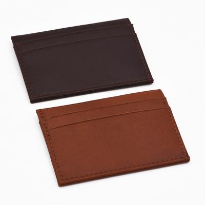 China No Classic Slim High Quality Cowhide Card Holder Leather Unisex Wallet Custom Made Handmade Wallet for sale