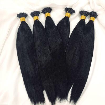 China I-tip Remy Hair Extensions Vendors Double I Tip Hair Silky Straight Remy Wave Cuticle Aligned Virgin Keratin Itip Hair Extensions for sale