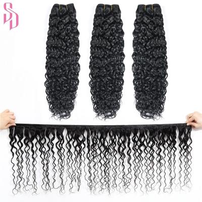 China Raw Indian Brazilian 100% Virgin Hair Bundles Cuticle Aligned 100% Remy Hair Weft Natural Hair Extension Hair Bundles Water Weave Seller for sale