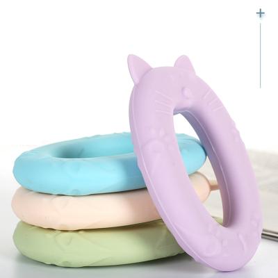 China Training Exerciser Silicone Hand Grip Ring Colorful 5/15/25/35lb For Kids Cat Type Training Exerciser for sale