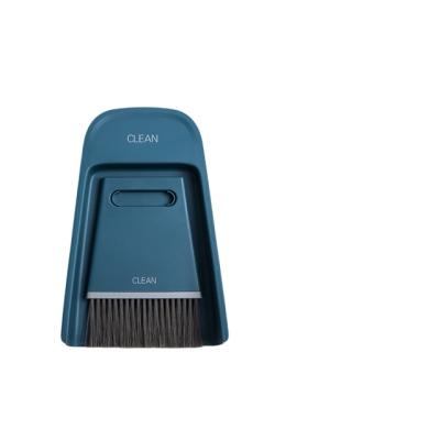 China Primary School Dust Wet Dry Amphibious Table Sweeping Small Tool Desktop Dustpan Cleaning Mini Broom Set Combination for sale