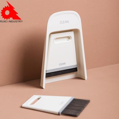 China PBT Brush Wet Dry Amphibious Fine Vertical Placement Of Small Desktop Clean Up Small Broom Of Countertop Rubbish Broom for sale