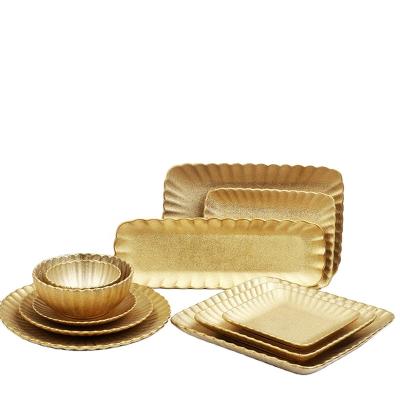 China Retro Japanese Elegant Glazed Ceramic Light Luxury Disposable Tableware Bakeware Set for sale