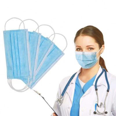 China Breathable 3Ply Dust Face Mask Disposable Face Mask Care Blue Non Medical Mask for sale