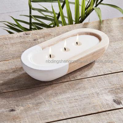 China Wholesale High Quality Home Decoration Pine Wood Candle Tray Set For CAD Candles for sale