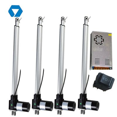 China IP54 Clocked Motion 600mm~1000mm 4 Stroke Length Linear Actuators For Bed Lift for sale