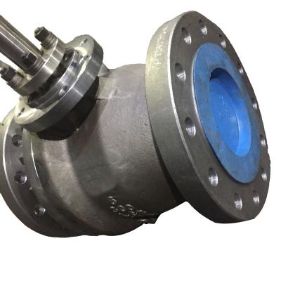 China General 4 inch 2 PCS flanged steel ball valve dn50 pn63 for sale