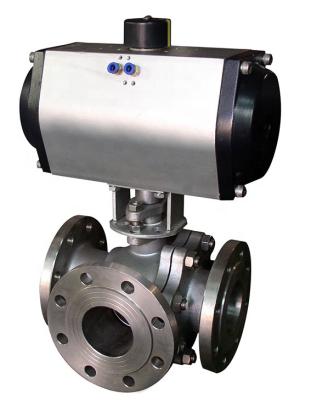 China General Motorized Stainless Steel 3 Way Ball Valve for sale