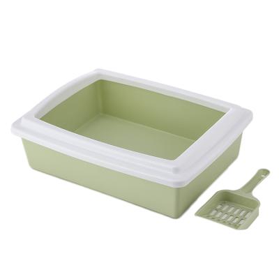 China Hot Selling Cheap Toilet Viable Pet Plastic Cat Litter Box for sale