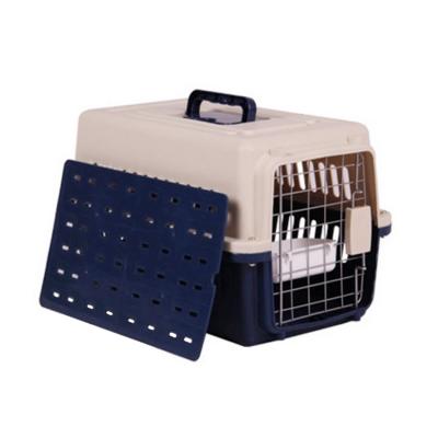 China Viable Air Foldable Wholesale Pet Carrier Plastic Pet Cage for sale