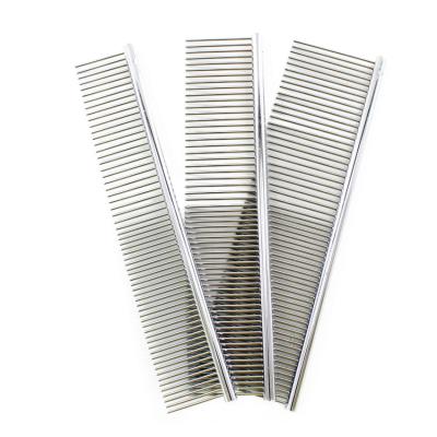 China Sustainable Professional Pet Grooming Stainless Steel Comb for sale