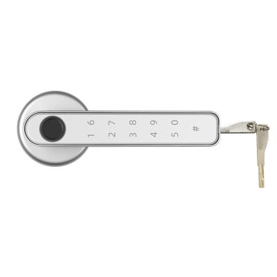 China Tuya Bluetooth Keypad Zinc Alloy Door Lock With Homestay Handle Fingerprint Combination Keyless Smart Door Lock for sale