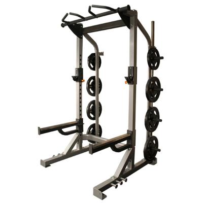 China Commercial Use Adjustable Gym Barbell Fitness Squat Rack Tools Supports Stand Barbell Power Squat Rack for sale