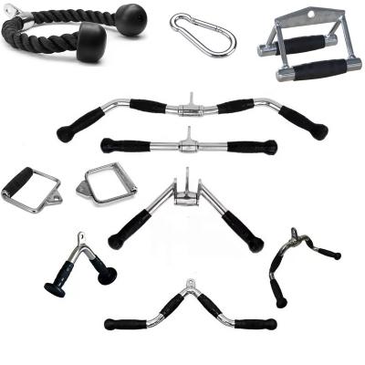 China Wholesale Steel Gym Equipment Fitness Accessories Multi Purpose Lat Lower Bar for sale