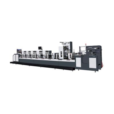 China paper & Cardboard 350mm Roll To Roll Letterpress Semi Rotary Label Sticker PVC PET Photopolymer Plate Printing Machine for sale