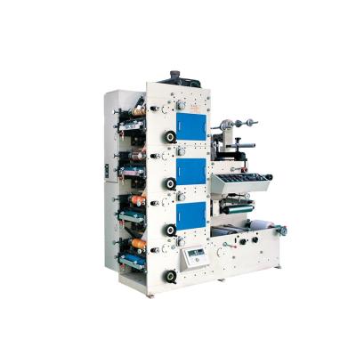 China Label Printing Hot Sale 6 Colors 350mm High Speed ​​UV Curing Tower Sticker Label Flexo Printing Machine for sale