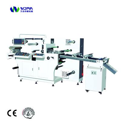 China Narrow Hotels 350mm Web Sticker Paper / Adhesive / Label Roll For Rolling Semi - Rotary Die Cutting Machine WJJM350 for sale