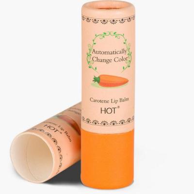 China High Quantity Food Grade Recyclable Recycled Paper Tube For Lip Balm Packaging for sale