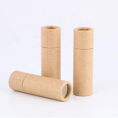 China Recyclable offset printing empty cosmetic paper tube for lip balm for sale