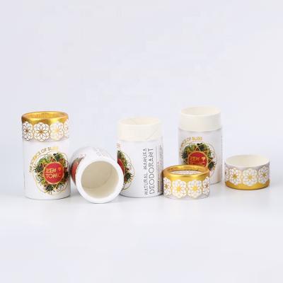 China Other 100% Biodegradable Paper Lift Up Tube Deodorant Lip Balm Perfume Essential Oil Cardboard Packaging for sale