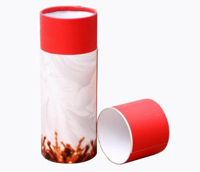 China Tea Paper Tubes High Grade Recyclable General Purpose Gift Wrapping Paper Cans Essential Oil Packaging Box for sale