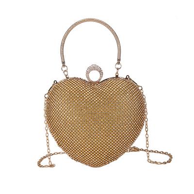 China Hard Labor Customized Hot-selling Luxury Cute Goose-egg Heart Shape Ring Women Party Prom Bag for sale