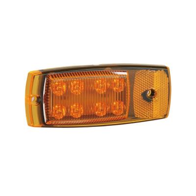 China 10-30V Amber Truck Trailer LED Marker Reflector Set Side Side Beacon Lights for sale