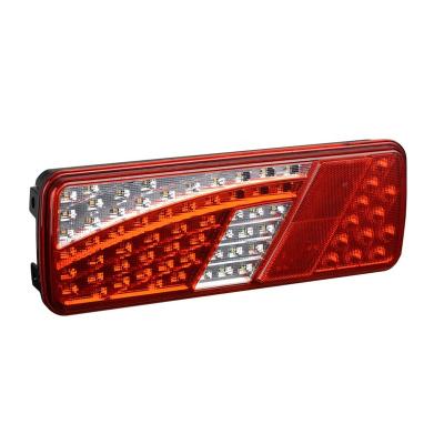 China Reverse UV Indicator Stop Tail Fog Reflector 12v 24v PC Lens LED Rear Light For Trucks for sale