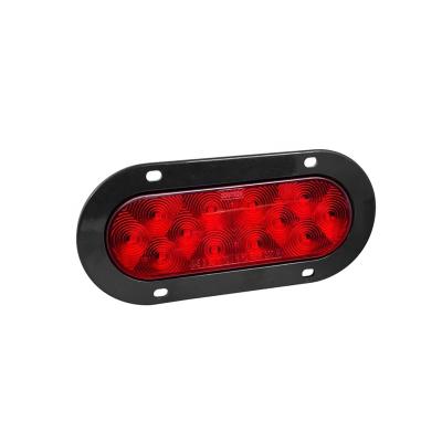 China Stop Tail Light 24V 12V 6 Inch LED Stop Tail Lights Oval Rear Trailer Truck Signal Lights for sale