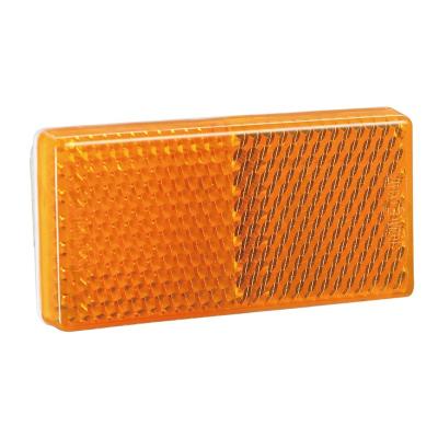 China Amber Rectangle Trailer Self Adhesive PC Trailer Reflext Reflector Emark Screw Reflex Reflector for sale