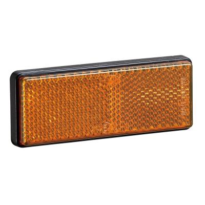 China Emark ADR Self Adhesive PC Reflext Reflector Amber Rectangle Reflector for sale