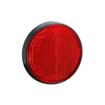 China Mini Trailer Rear Self Adhesive Red PC Traffic Trailer Reflext Reflector Emark Screw Reflex Reflector for sale