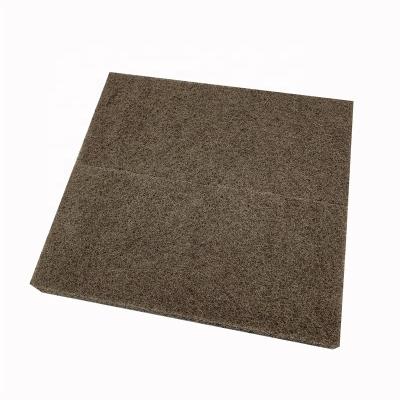 China Viable Color Extra Thick Brown Polyester Kitchen Product Wash Hand Tool Scouring Pad for sale