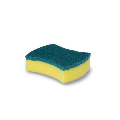 China Sustainable Arc Shape Kitchen Dish Washing Standing Cleaning Sponge Scrubber Easy for sale