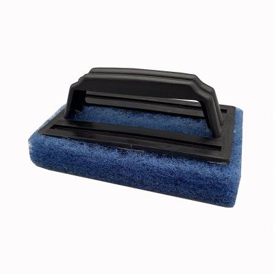 China DIY Tool Viable Blue Grill Kitchen Bathroom Color Scourer Cleaning Brush for sale