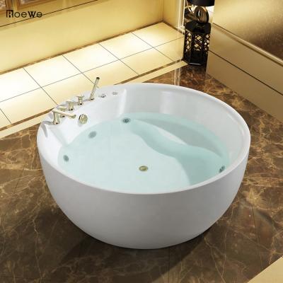 China 59inch Water Massage Round Free Shape Bathtubs Whirlpools With Seamless Acrylic Seat Water Massage Tub And Whirlpool for sale