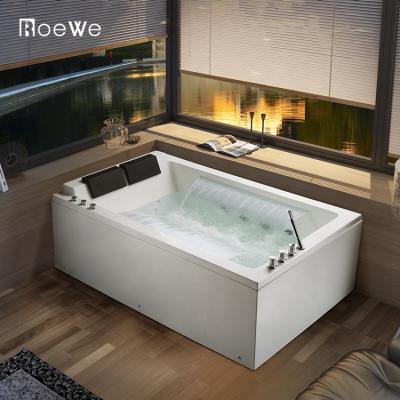 China double skirt water fall hidromassagem whirlpool bathtub price (straight skirt) large in dubai,acrylic water massage bathtub 2 person whirlpool tub for sale