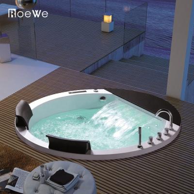 China Water Hydromassage Tubs Embedded Embedded Indoor Spa Acrylic Build In Round Bathtub Massage Drop-in Whirlpool Bathtubs for sale