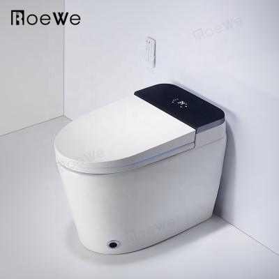 China Double-Flow Ceramic One-Piece Japanese Electronic Smart Toilet Bowl Floor-Mounted Smart Lavatory Wc Toilet Bowl Price for sale