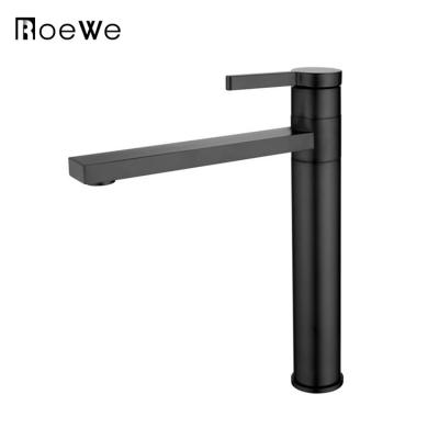 China Nice Metered Sanitary Taps Designed Sanitary Deck Mounted Single Handle Porcelain Copper Kitchen Faucet for sale