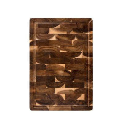 China Sustainable Factory Wholesale Custom Round Square With Sink Acacia Cutting Board for sale