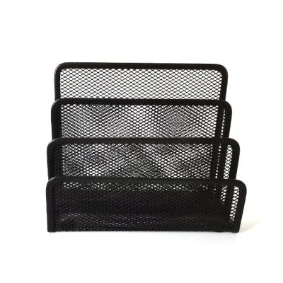 China Office Metal Mesh File Tray School Office Supply Metal Black Mesh File Folder Desk Tray for sale