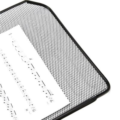 China Wire Mesh Metal Mesh File Tray School Office Supply Black Black 2 - Layer Mesh File Folder Desk Tray for sale