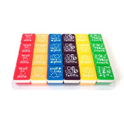 China Custom Toy High Quality Durable Plastic Mahjong Stamp Self Inking Personalized Square Stamps for sale