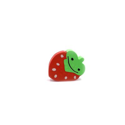 China Strawberry Shape Student Gift Eraser Series Fruit Eraser Students Creative Eraser Pretty For School Strawberry Eraser for sale