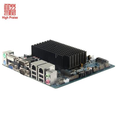 China POS Terminal Intel Celeron J1900 Dual LAN 10 USB 6 COM Fansless Mini ITX Motherboard With LVDS for sale